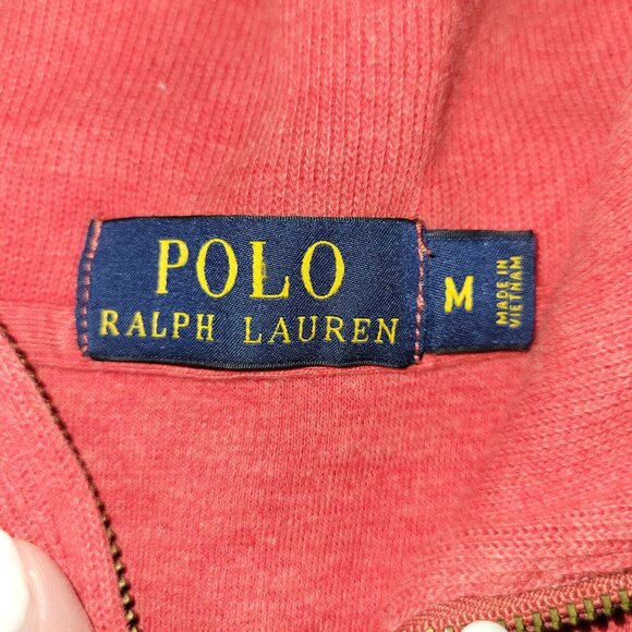 Polo Ralph Lauren Sweater Mens Medium Quarter Zip Pullover Classic Pony Logo - Picture 14 of 16